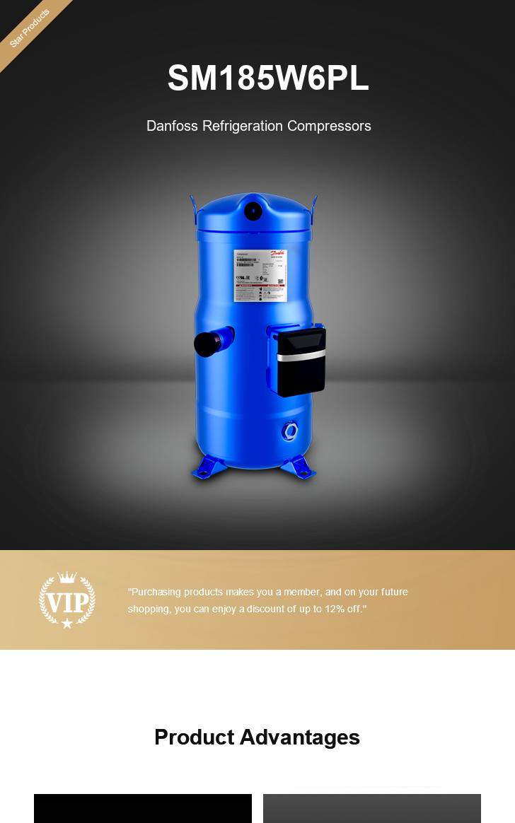 Danfoss Compressor SM185W6PL, technical parameters pdf, structure diagram